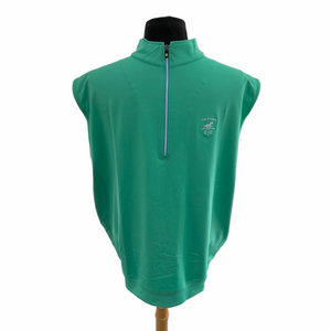 FJ Foot Joy Spearmint Green Softshell 1/4 Zip Golf Vest Size Large The Farms CC